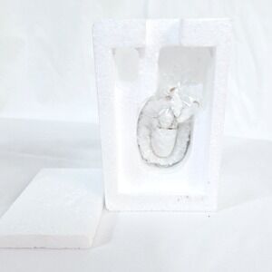 Hour Of Power White Bone China Christmas 2006 Jesus‎ in Manger Ornament NEW Vtg